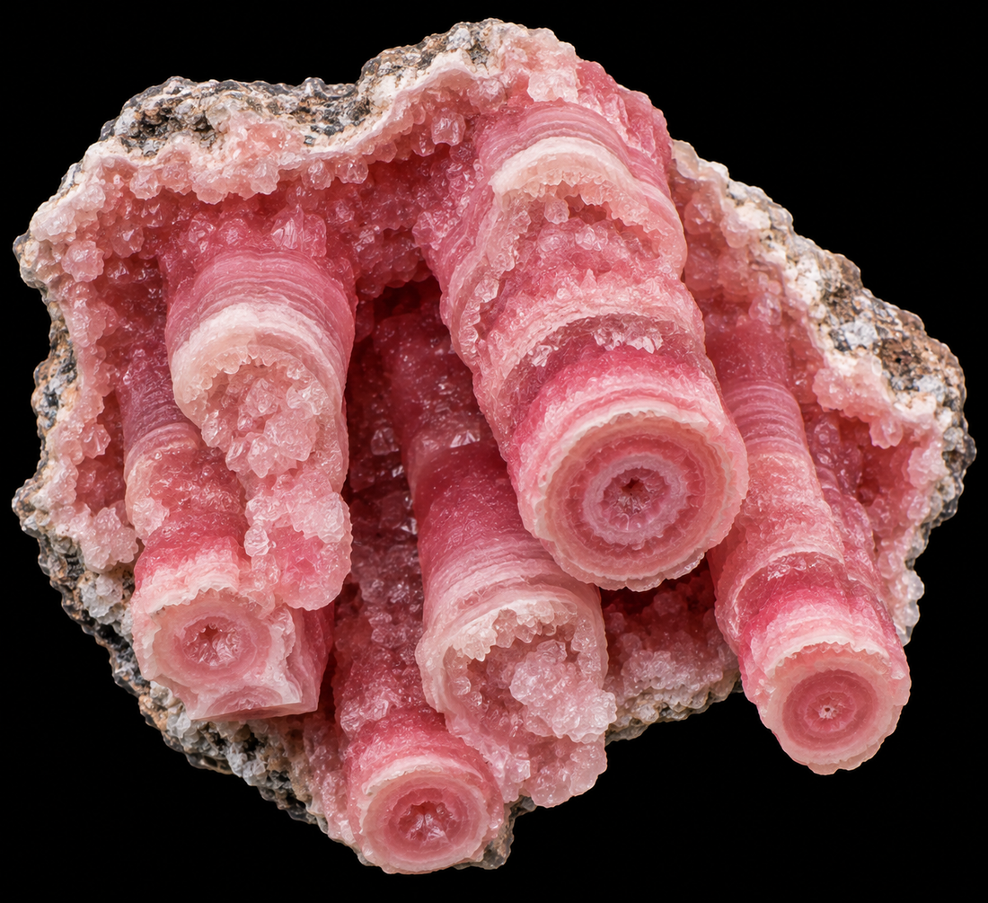 Rhodochrosite stalactitique