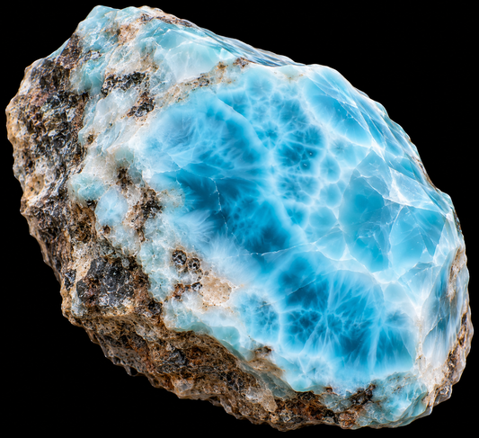 Larimar naturel d'une beauté exceptionnelle.