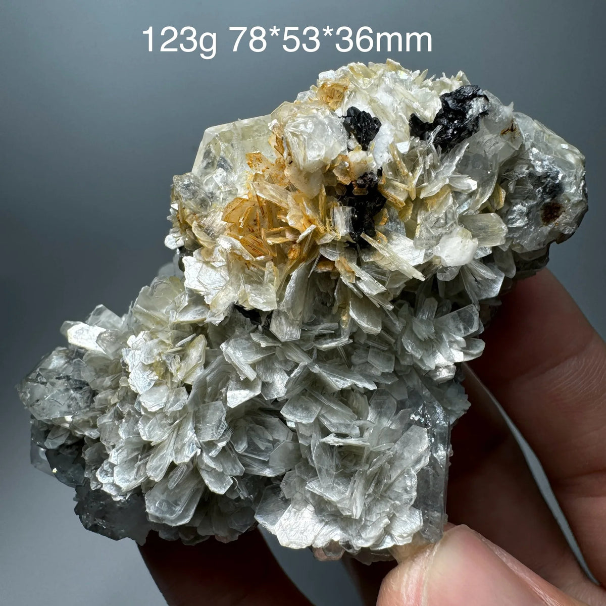 Aigue-marine avec cassitérite et muscovite 123 g photo 6.