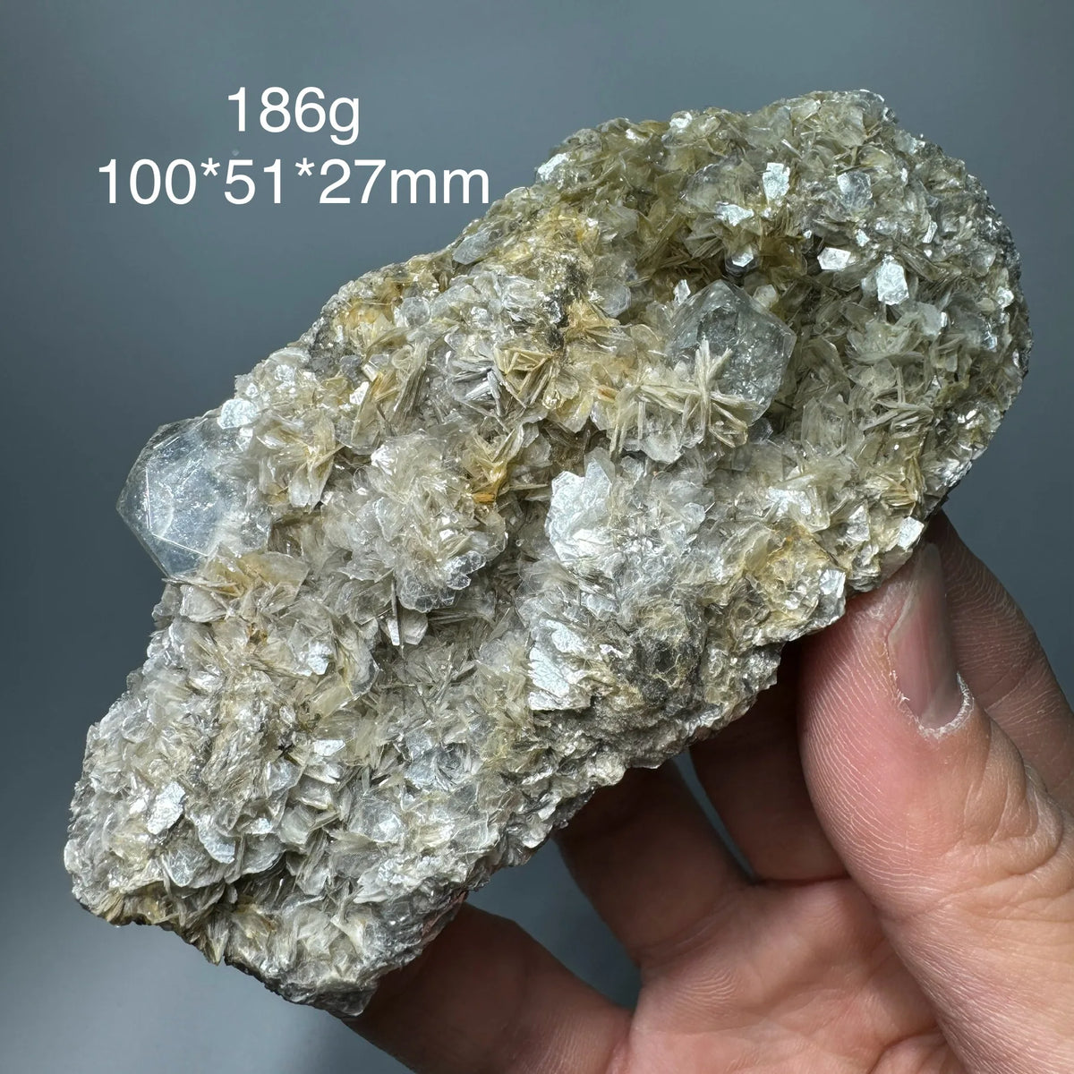 Aigue-marine avec muscovite 186 g photo 6.
