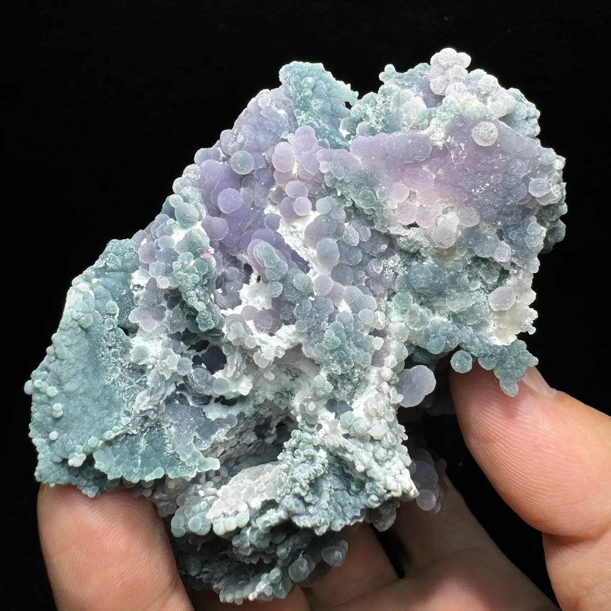 Calcédoine botryoïdale « Grape Agate » 223 g photo 1.