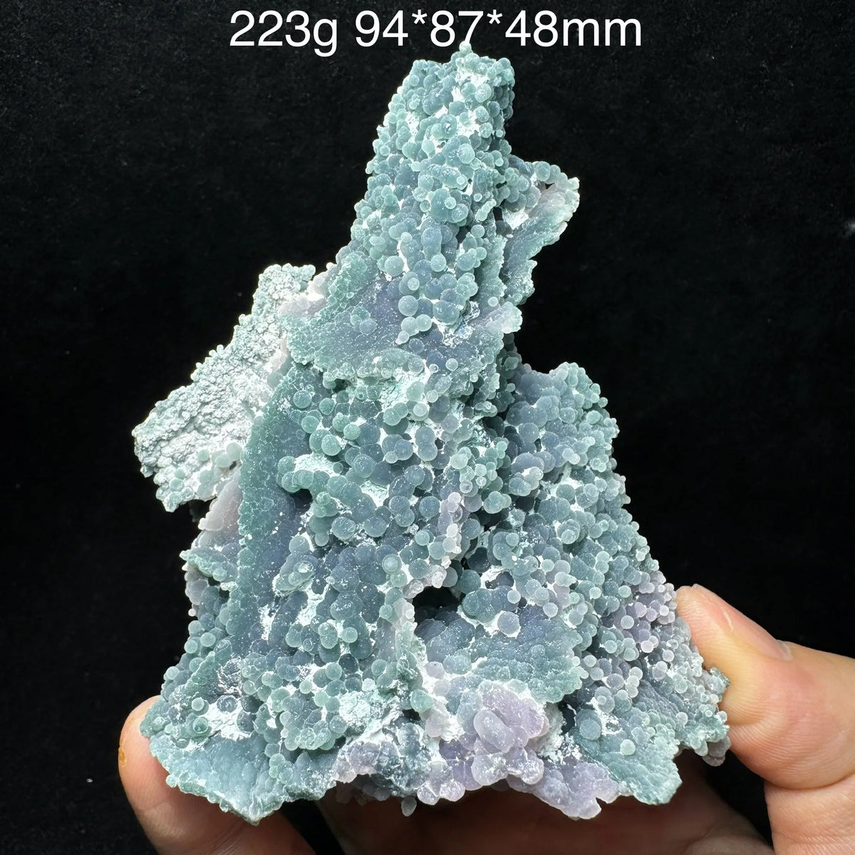 Calcédoine botryoïdale « Grape Agate » 223 g photo 5.
