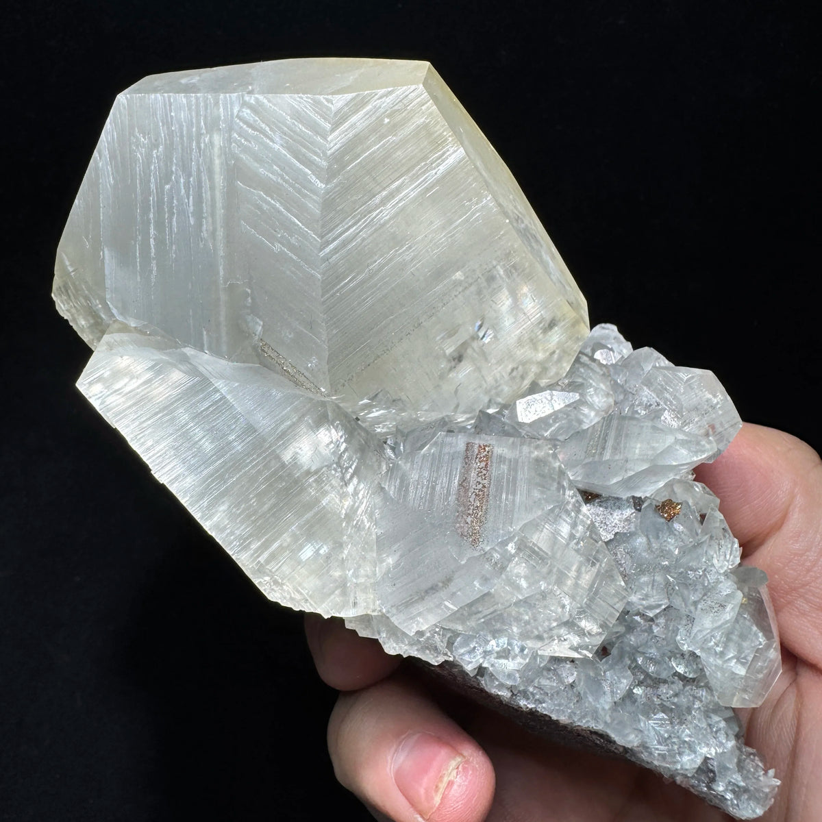Calcite avec quartz et pyrite photo 4.