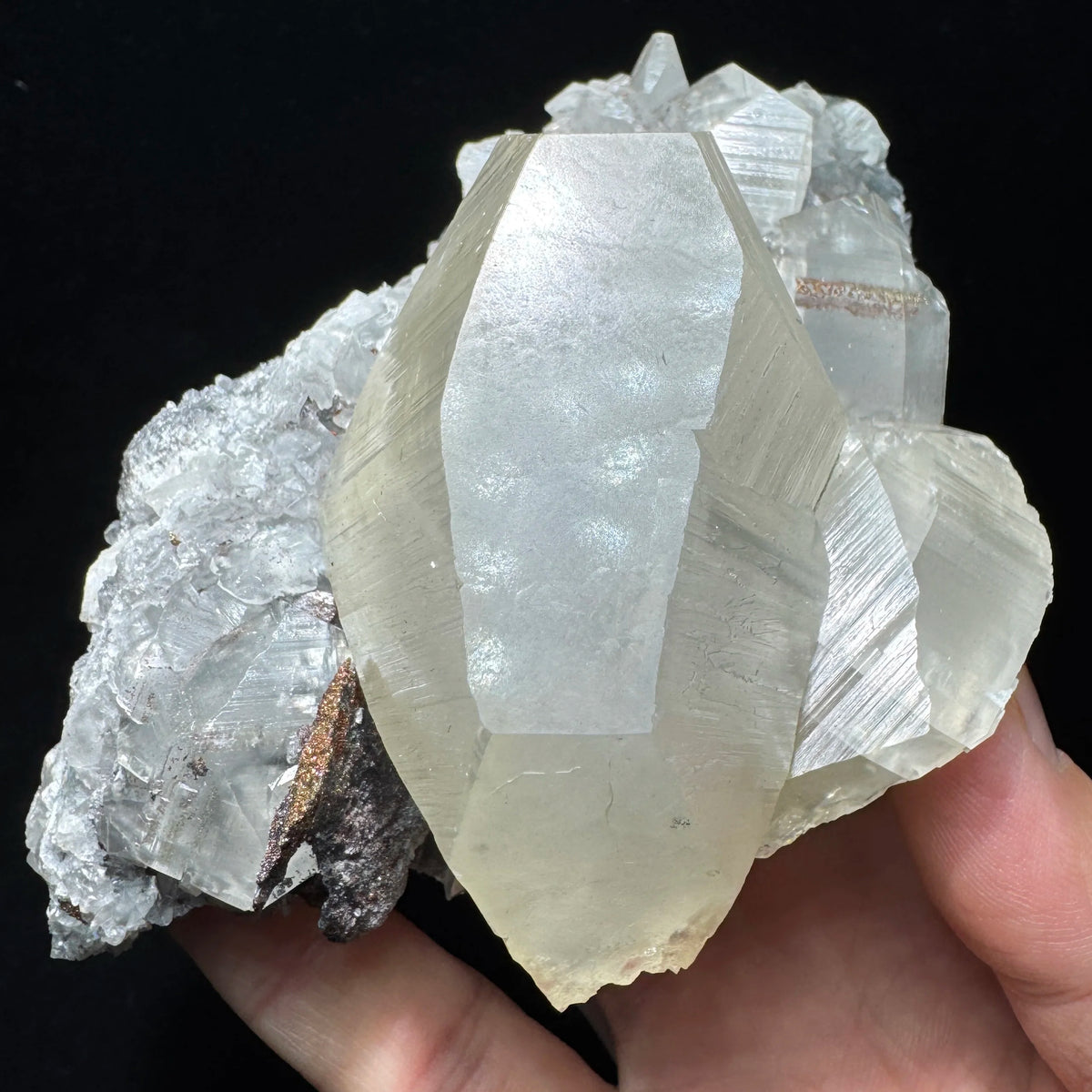 Calcite avec quartz et pyrite photo 5.