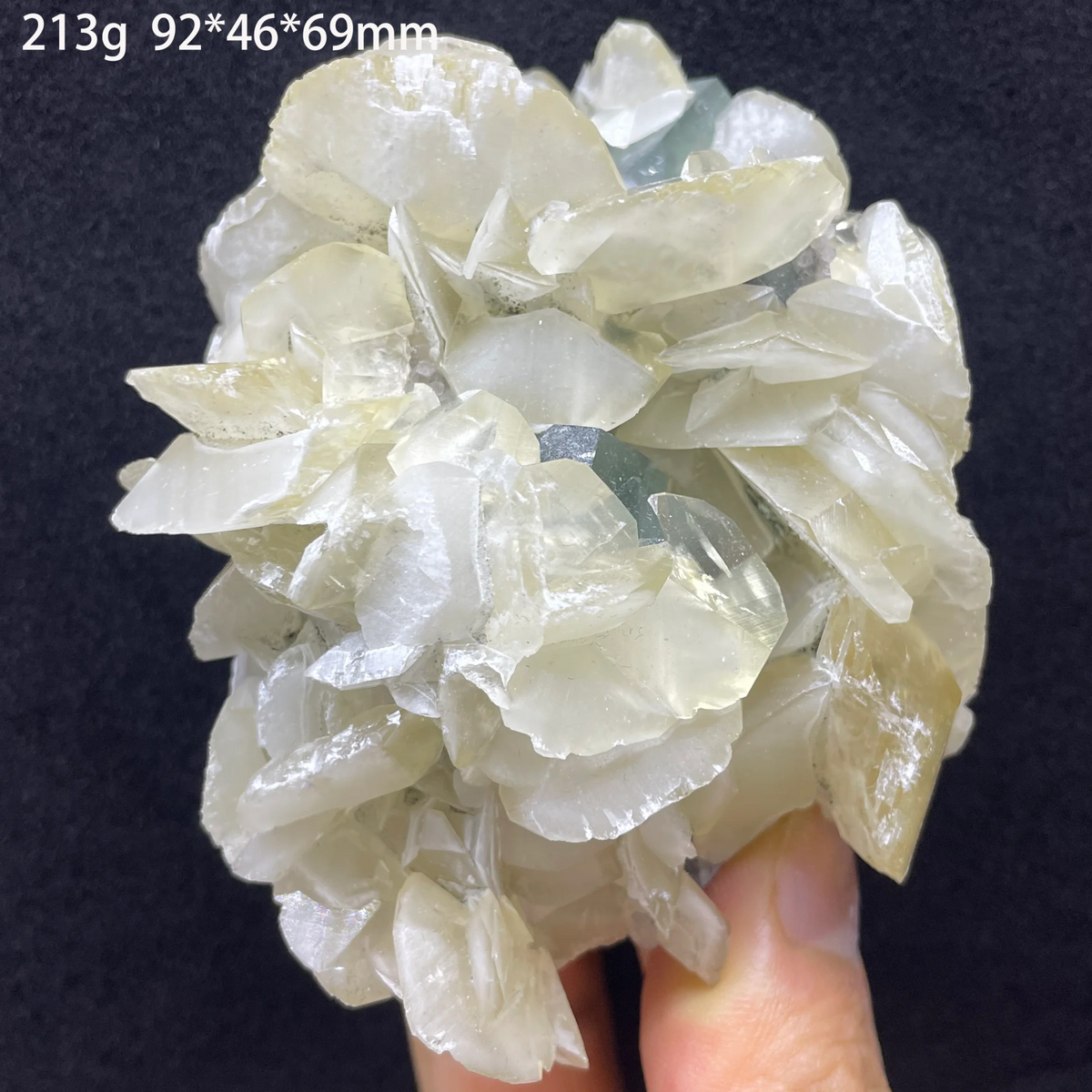 Calcite en rosettes avec fluorite et quartz fumé 213 g photo 5.