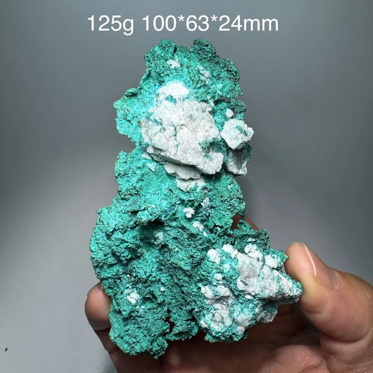 Chrysocolle avec malachite sur matrice 125 g photo 6.