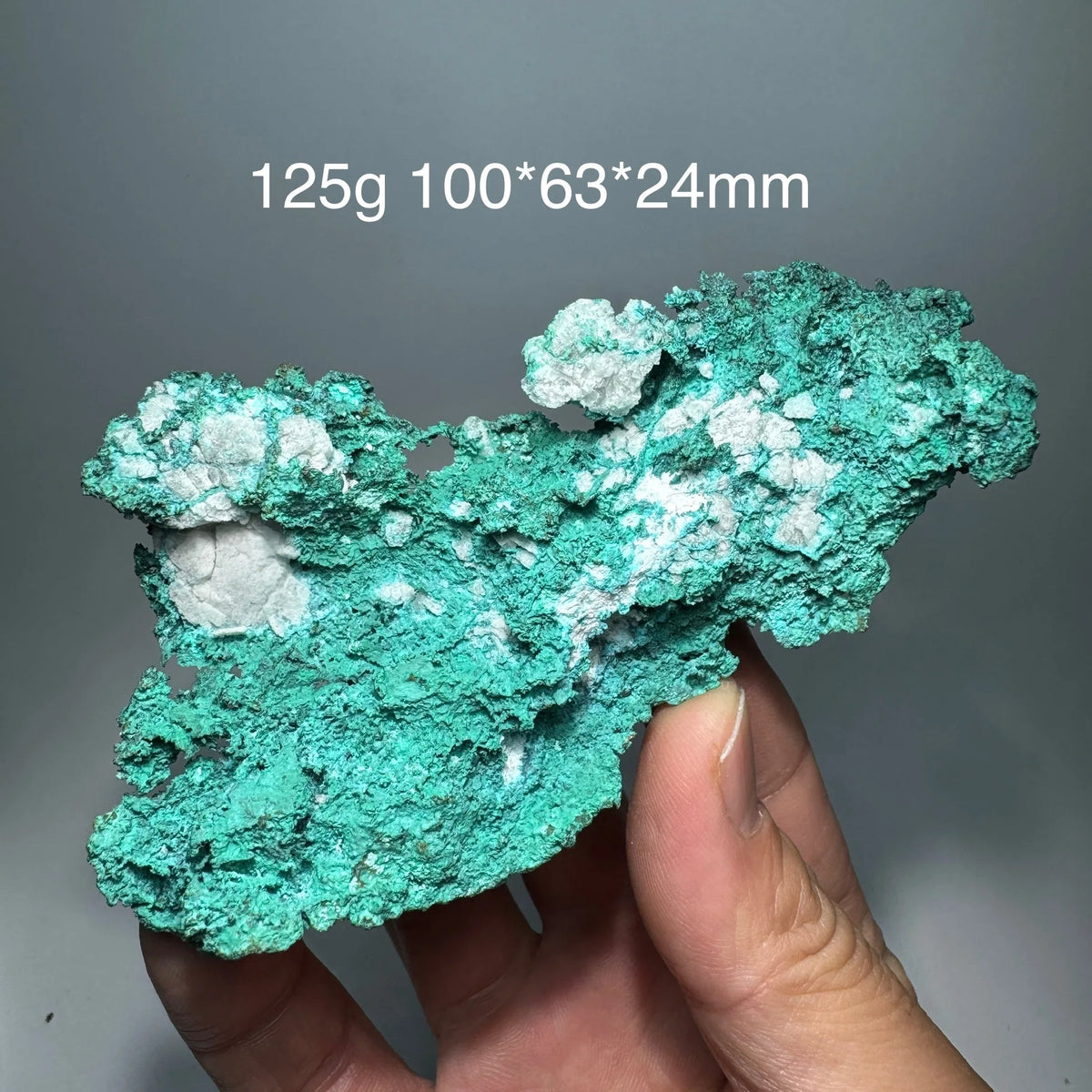Chrysocolle avec malachite sur matrice 125 g photo 7.
