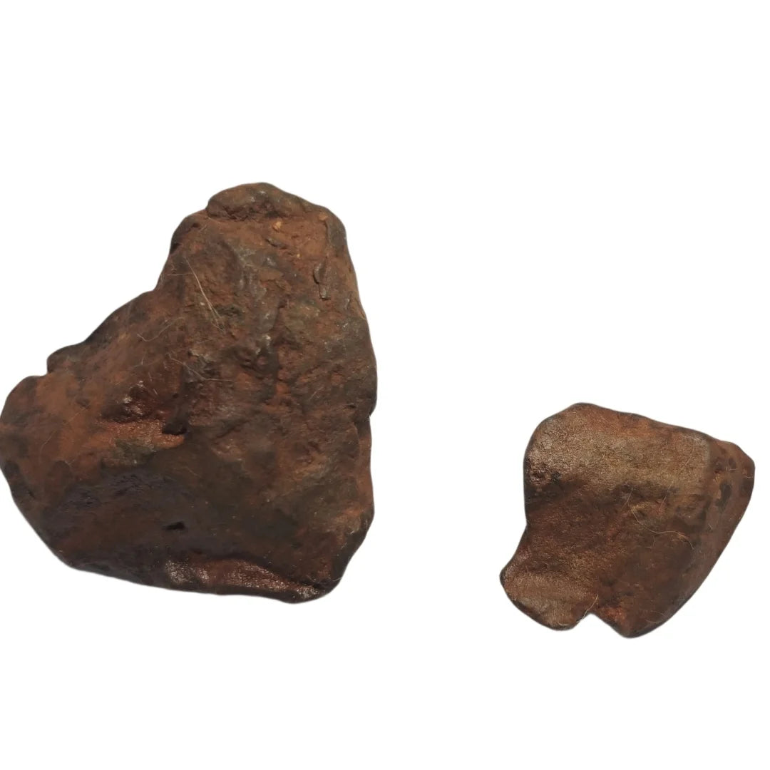 Lot de 2 météorites de fer Gebel Kamil 67 g photo 5.