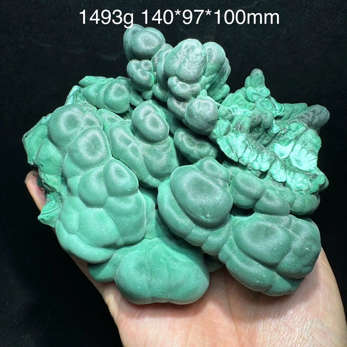 Malachite botryoïdale 1493 g photo 5.