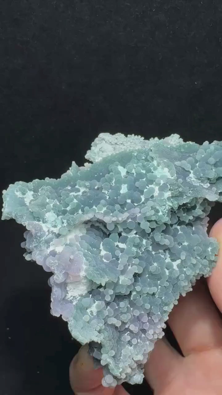Calcédoine botryoïdale « Grape Agate » 223 g vidéo.