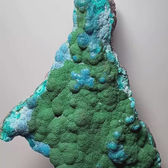 Chrysocolle avec malachite 172 g vidéo.