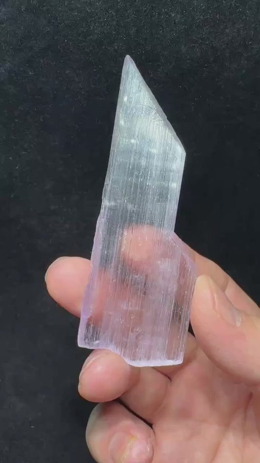Kunzite lavande 37 g vidéo.