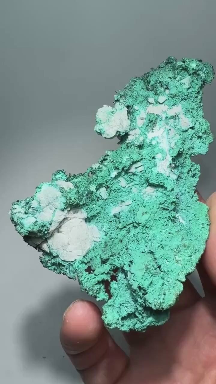 Chrysocolle avec malachite sur matrice 125 g vidéo.