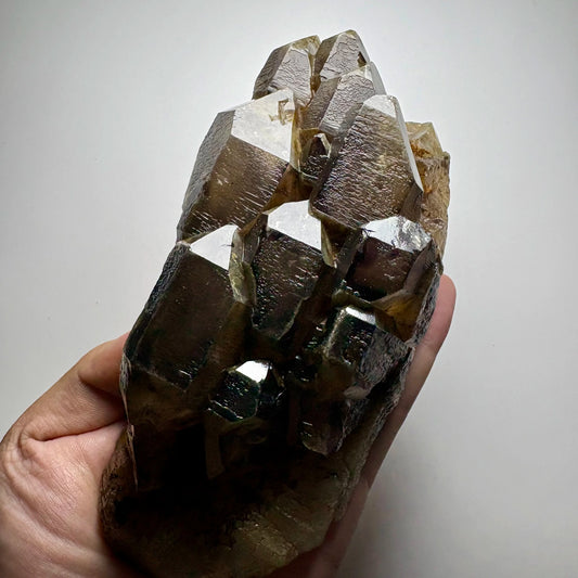 Quartz fumé avec améthyste 756 g photo 1.