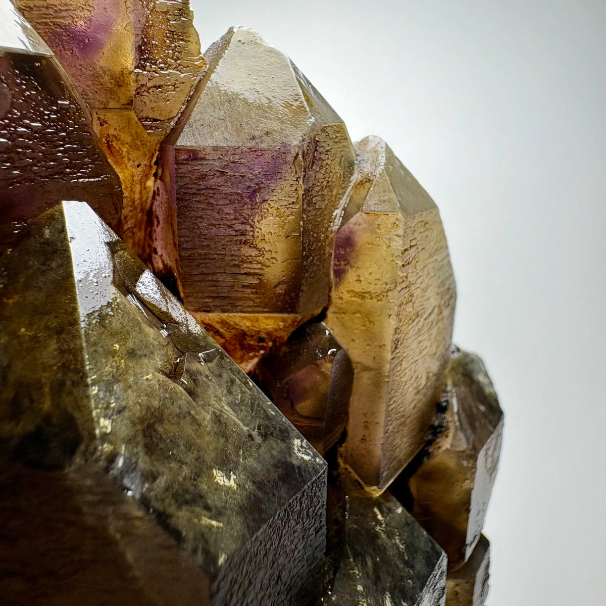 Quartz fumé avec améthyste 756 g photo 2.