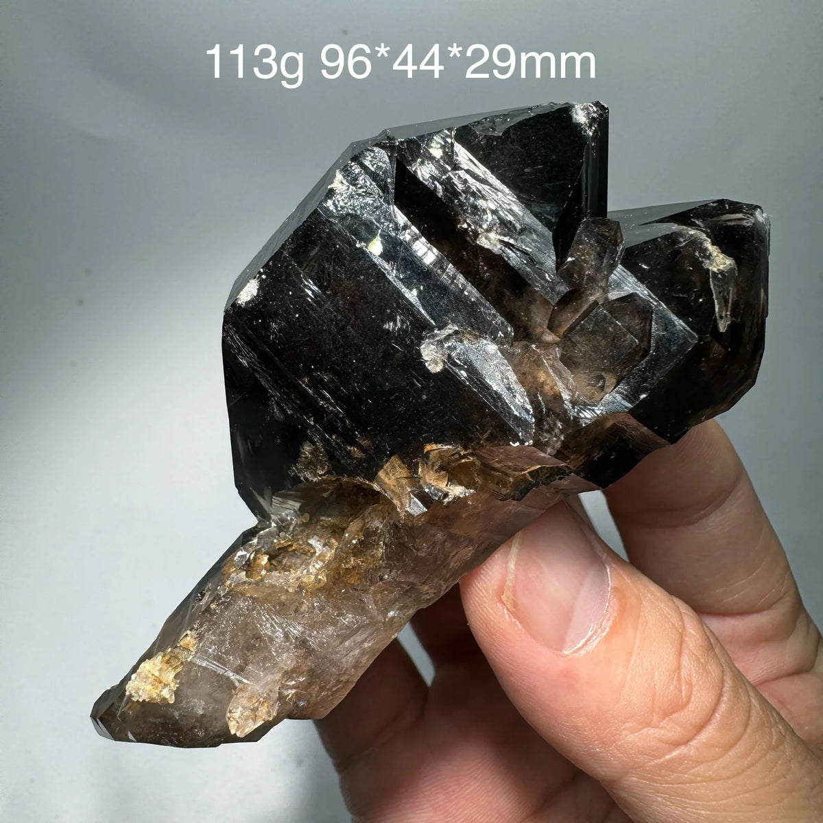 Quartz fumé biterminé 113 g photo 6.