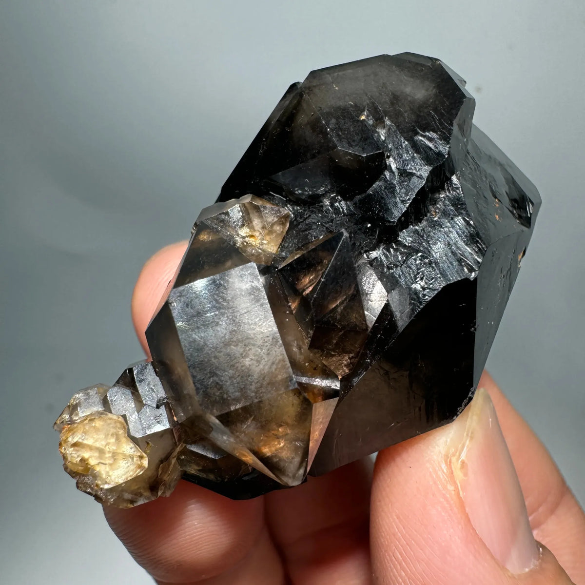 Quartz fumé biterminé 53 g photo 3.