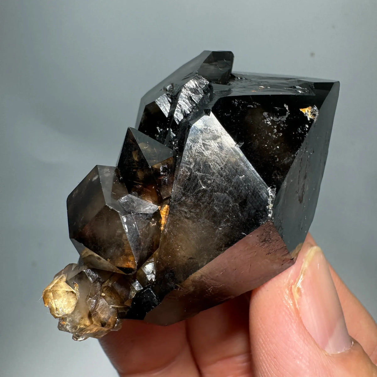 Quartz fumé biterminé 53 g photo 4.
