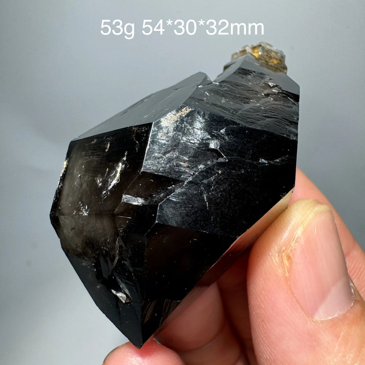 Quartz fumé biterminé 53 g photo 5.