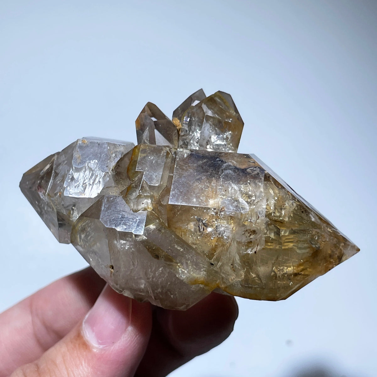 Quartz squelettique fumé 97 g photo 2.