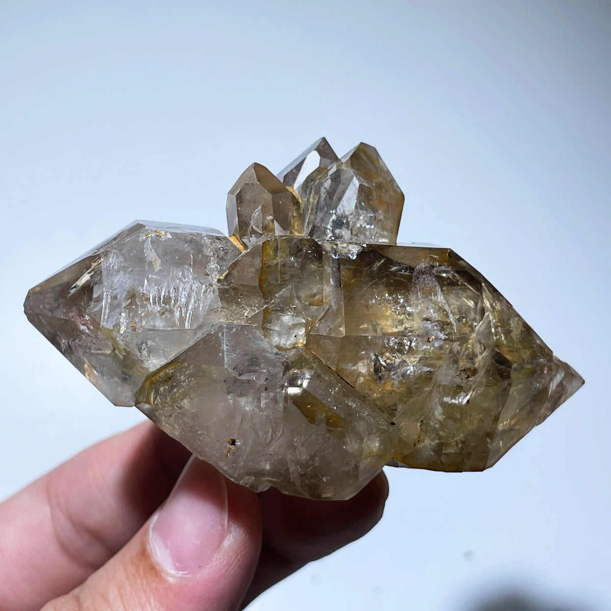 Quartz squelettique fumé 97 g photo 3.
