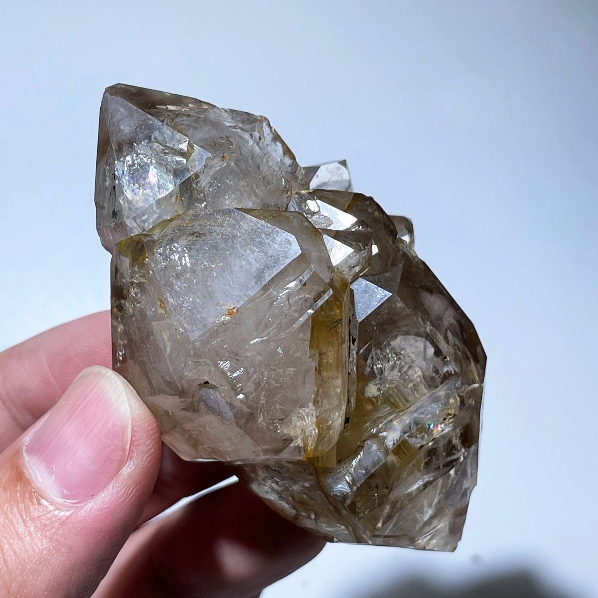 Quartz squelettique fumé 97 g photo 4.