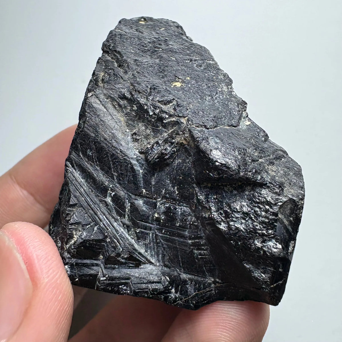 Tourmaline noire avec quartz fumé 130 g photo 2.