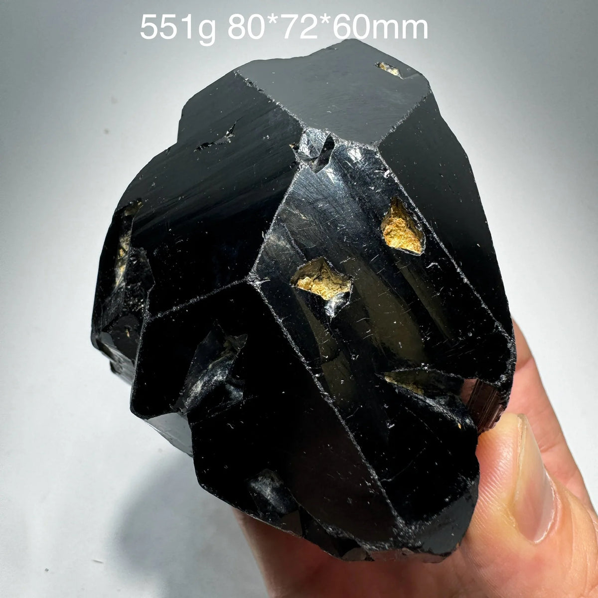 Tourmaline noire massive 551 g photo 6.